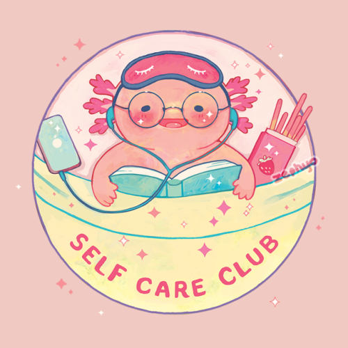self care club  !pins & stickers at softy-shop.com