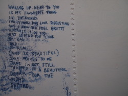 gonks:  waking up next to youis my favourite thingin the world.you think you look disgustingand i know you feel grottybecause i do toobut seeing you lookso rawandso real(and so beautiful)only proves to methat i’m not stilltrapped in a beautifuldream