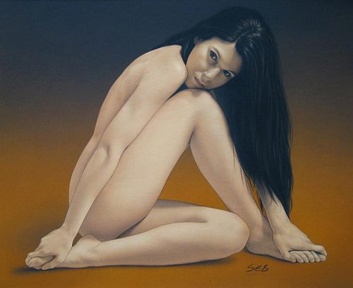 wonderingaesthetic:  “Patricia” by Sebastien Dufour - Montreal, Canada based artist 