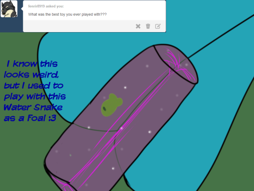 asksweetdisaster:   1/5 Answering many questions now! >w< ((OK BEFORE YOU ASK  ABOUT THAT TOY! It’s an actual toy I used to play with as a kid.  And the LOO thing is an inside joke between me and Poke xD We say that instead of Lol in our chats