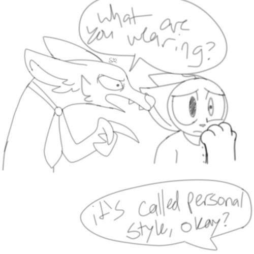 I Had To Draw Charlie In One Of Those Stupid Alpha Wolf Shirts. I Had To Im Sorry (im Not)