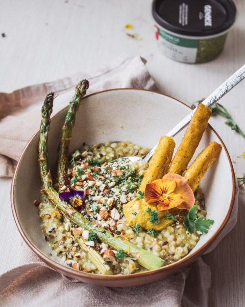 Vegan Asparagus Round UpGrilled Garlic Scapes With Asparagus & Shishito Peppers (GF Option)Vegan