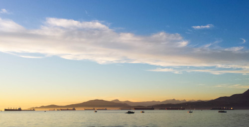 Kitilano Beach, VancouverThis is February.