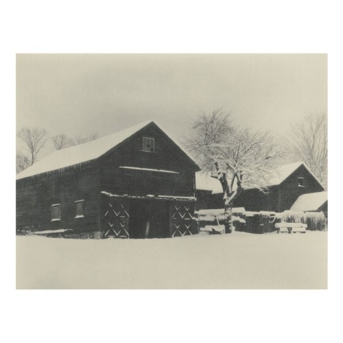  ALFRED STIEGLITZ, BARN AND SNOW, circa 1923l'hiver 