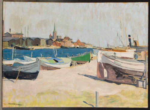 Karl Niemann (Dec. 18, 1908 - 1982) was a German born, Danish artist who came up from Kiel in the la