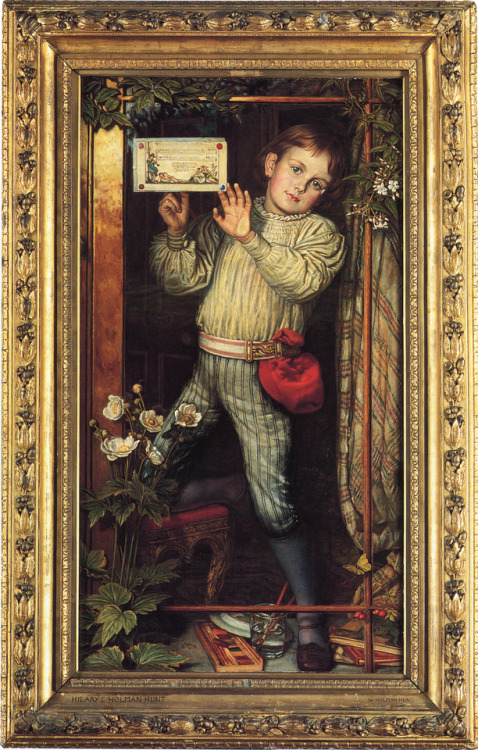 Master Hilary - The Tracer by William Holman Hunt, 1886