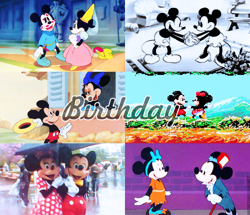 Happy 85th Birthday, Mickey and Minnie Mouse!First appearance: Steamboat Willie (November 18, 1928)