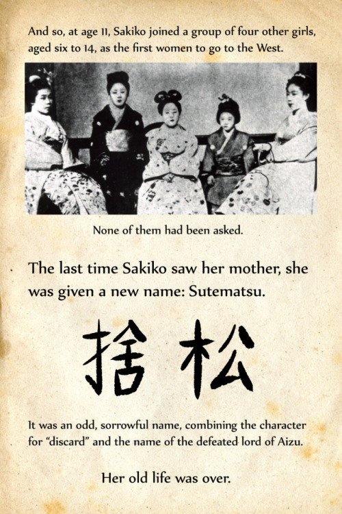 rejectedprincesses:  Sutematsu Oyama (1860-1919): Japan’s First College-Educated Woman   Full entry (with footnotes) here. Patreon here. Art notes behind the cut. Keep reading 