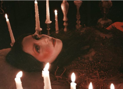 chelseawolfeonly:   Chelsea Wolfe behind the scenes of “The Culling,”photographed by Bill Crisafi