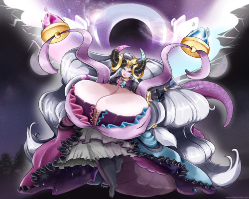 sayunoblog: “Tearing the heavens asunder, she made her celestial presence known to all.”   Sayuno - the goddess of chaos. It’s hard to tell whether or not she’s about to unleash an attack, or is just being a showoff. Patreon Kofi 