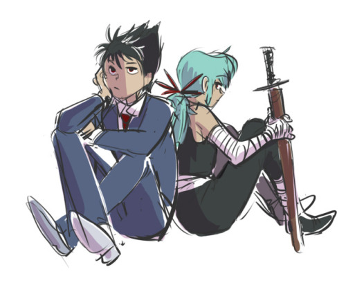 juniorbizarre:well here we are kids back with more hiei/yukina swap that will apparently never leave