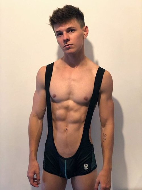 Our Lewis in our Super Hot Steban Singlet. See link below for these guys.https://tinyurl.com/yy8kx3v