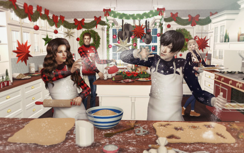 Christmas Flour Fight!!It probably started with a bit of flour that fell on the wrong side of the co