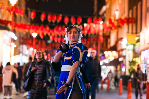 Oh yeah, I finished my Chun-Li cosplay and had a photoshoot with it on Halloween in London’s Chinato