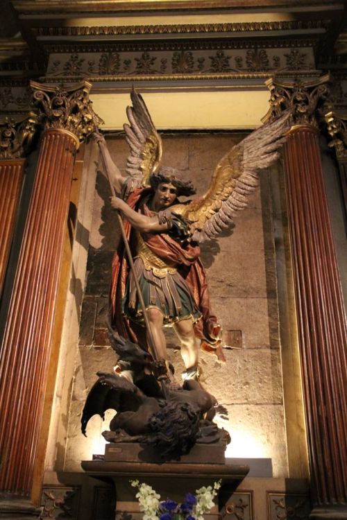 legendary-scholar:  Archangel Michael Sculpture