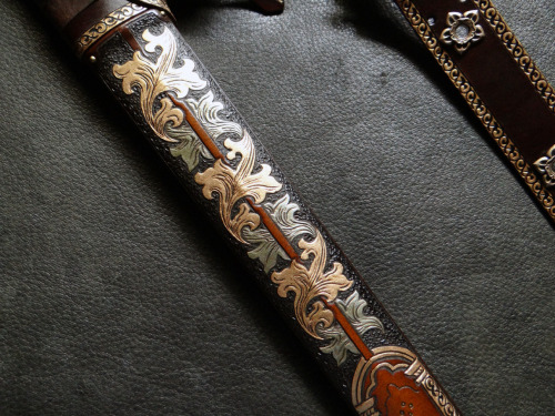 Presenting my most recently completed commission, a scabbard for the Albion Munich. A lot of &ls