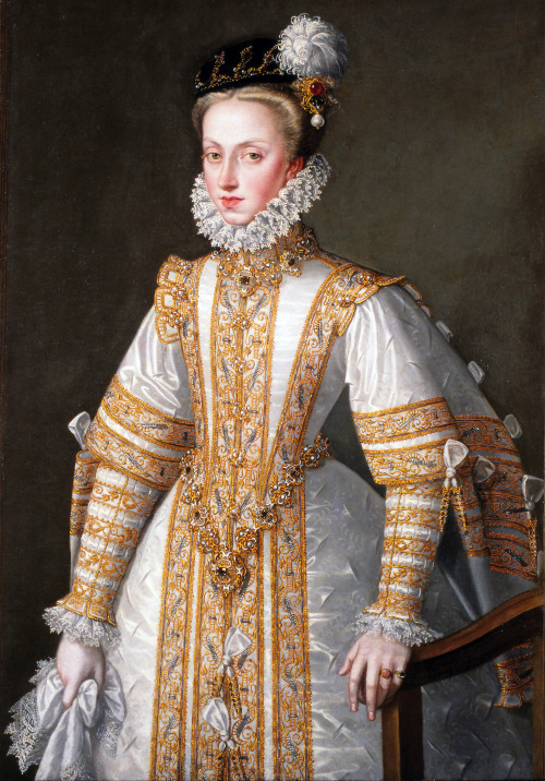 Anne of Austria, Queen of Spain by Alonso Sánchez Coello, 1571