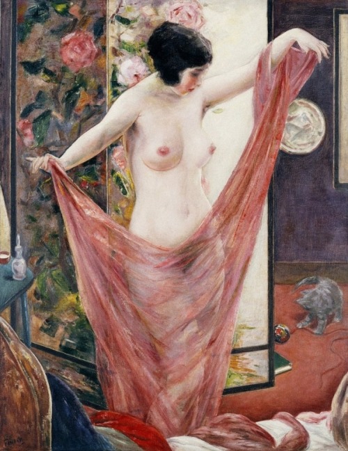 loumargi:Yasushi Tanaka (Japanese born-French, 1886-1941) Nude. 1924 г.