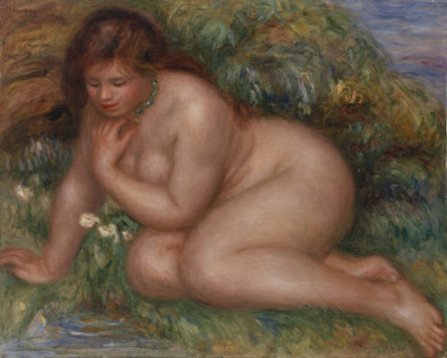 the-barnes-art-collection: Bather Gazing at Herself in the Water (Baigneuse se mirant dans l'eau) by