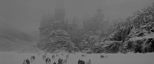 emmaswatsons:  Christmas was coming. One morning in mid-December, Hogwarts woke to find itself cover
