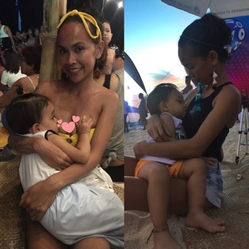 cocodollbum:When you and your son go partying.#normalizebreastfeeding(at Santa Fe, Bantayan Island, 