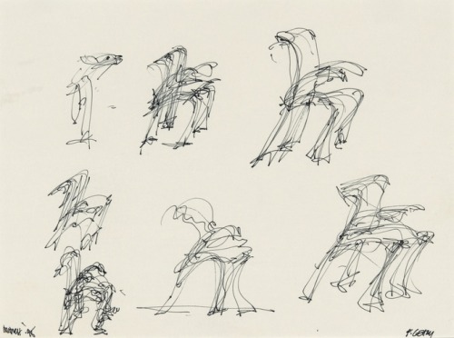 Untitled (Chair Sketches), Frank O. Gehry, 1995, Art Institute of Chicago: Architecture and DesignGi