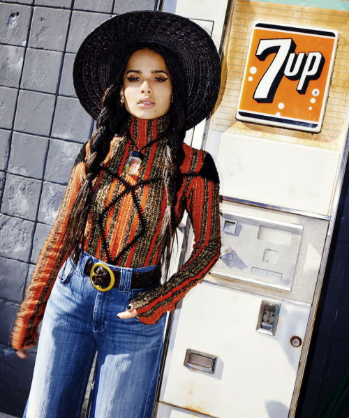 fy-zoeisabella:Zoë Kravitz for August Issue of Nylon Magazine. Styled by Sean Knight. Photography by
