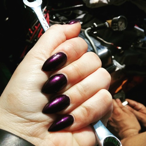 Beautiful day to be the tool girl. #chevysundays #cargirl #notd #claws #sundaysareforlovers