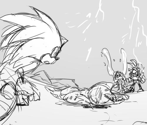 Some brotherly angst?There’s not enough Tails and Sonic angst for my angsty soul so I make it myself