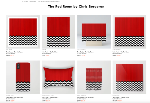 My piece “The Red Room” was selected by Society6 & Showtime to be included in their 30th anniver