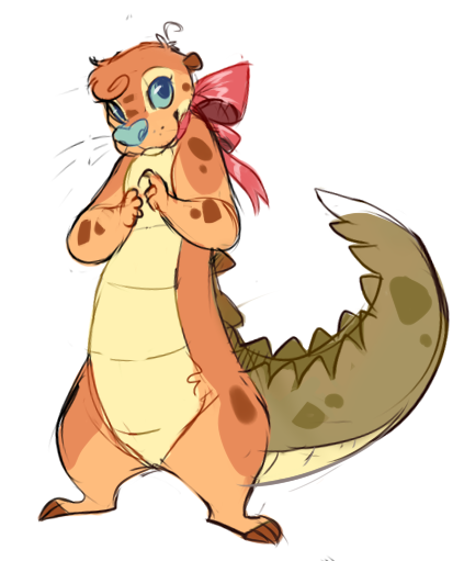 hootadoodle:  i was bored one day and doodled a fun little hybrid species for fun,