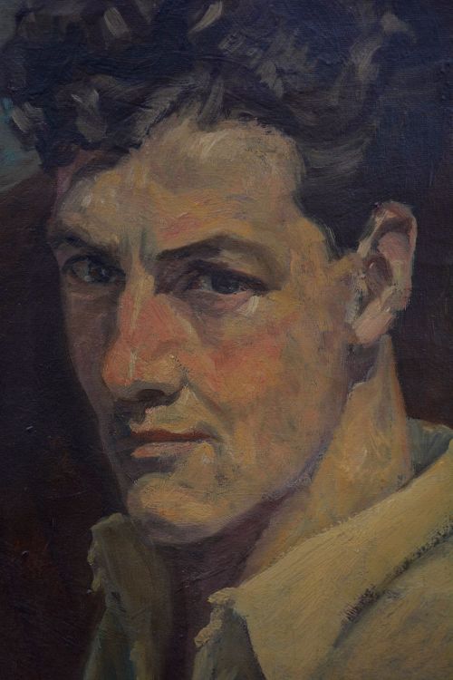 beyond-the-pale:Portrait of his friend, Philip Surrey  by  Frederick Varley (1881-1969)