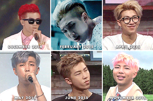 Namjoons Hair Over The Years