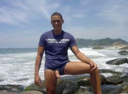 brazilianguysandboys:  young brazilian boy naked beach