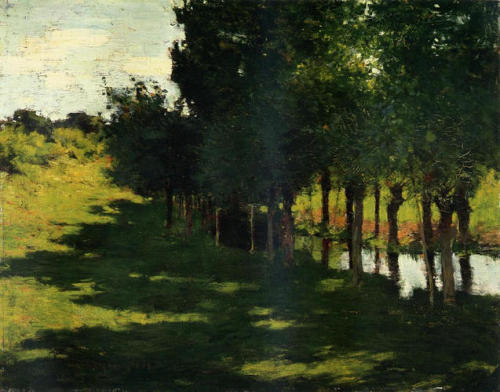 Sunlight and Shadow, 1888, Willard MetcalfMedium: oil,panelwww.wikiart.org/en/willard-metcal