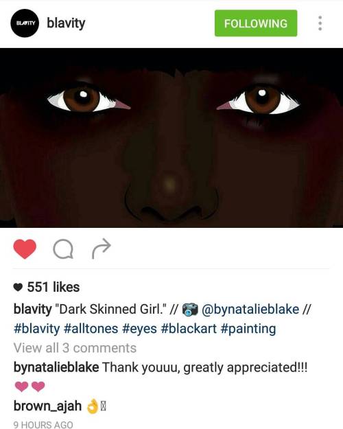 Exciting to see my piece posted up on Blavity. An uplift to my day! Thanks @blavity !☺ #bynataliebla