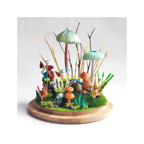 Promenons nous dans les bois…
#miniatureart #microcosmos
#nature #universsousverre #universminiature #forest #foret #champignons #untempspourrever #pieceunique #diorama #porcelainefroide #vegetal #terrarium #artisanatfrancais #champignons...