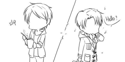 oekaki-chan:  And then Levi bought Nokia 3310 for Eren.. 