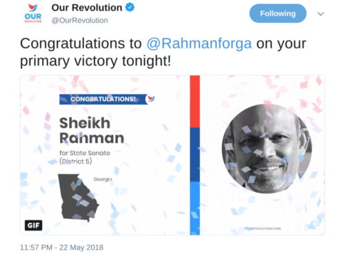 berniesrevolution: It was a good night for Our Revolution and progressives across the South! 