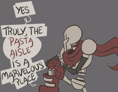 Oh hey it’s Papyrus![image description start! Anon ask reading “Papyrus have you been to spaghetti l