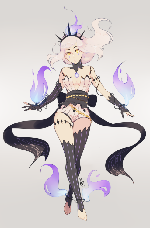 smaskvxn:my chandelure gijinka