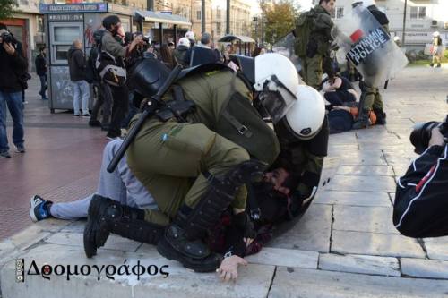 Sex revnews:  Greek Riot Cops Attack Commemorative pictures