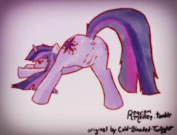 Cold Blooded Twilight Style Twilight I took an old picture of Applejack I liked by Cold Blooded Twilight from here, redrew it as Twilight, colored it, and messed around with various settings and filters a bit. I think it came out quite well, but I can&rsq