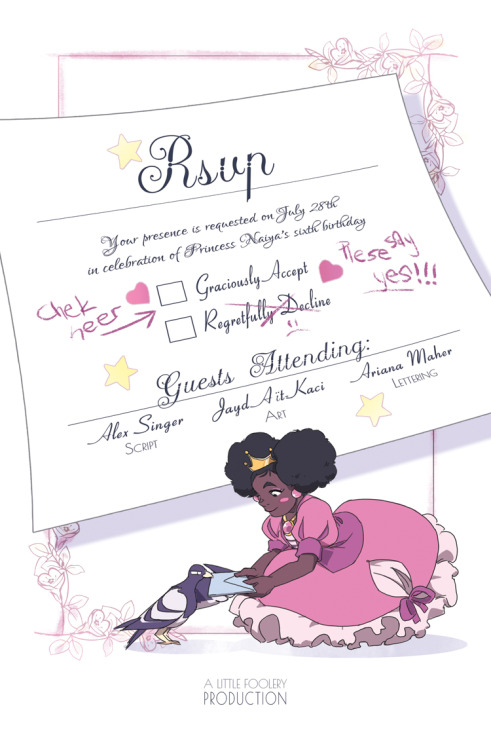 LITTLE FOOLERY PRESENTS: RSVP Once upon a time, Princess Naiya celebrates her sixth birthday…