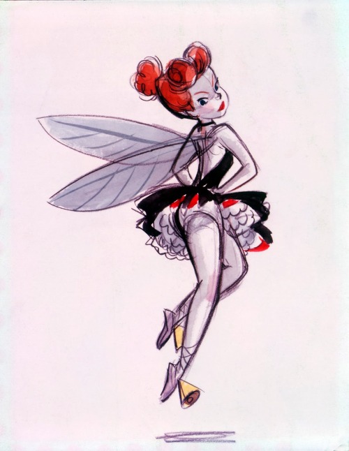 Early Tinkerbell character designs for Peter Pan