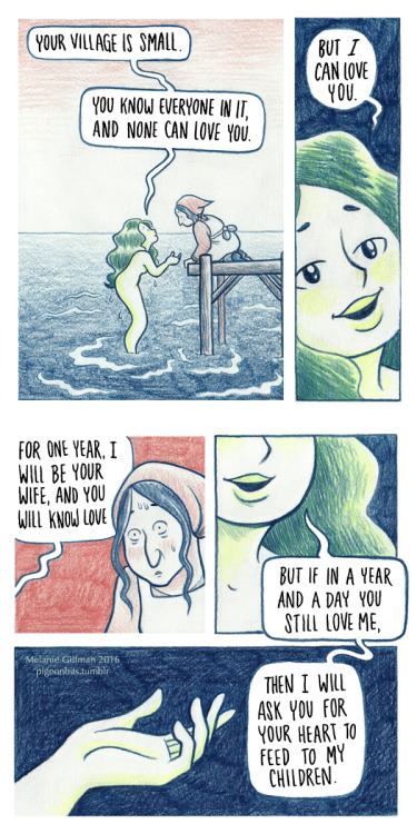 dua-the-human: pigeonbits: Here’s the full 24 hour comic I drew yesterday, called “The Fish Wife”. 