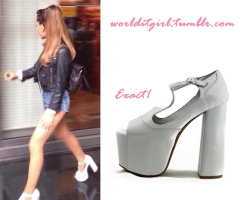 Ariana Grande: Fur Coat, Platform Pumps