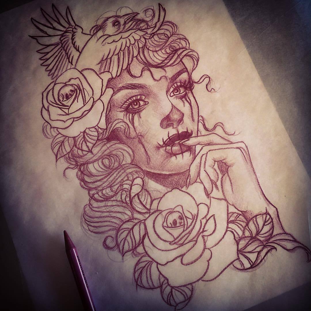 sourire de la Catrina  World Tattoo Design