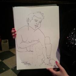 Drawing of Geegee Louise at Dr. Sketchy’s