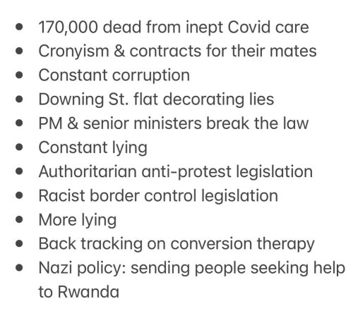 And that’s a minute percentage of the deplorable things they’ve done. This Govt are vile